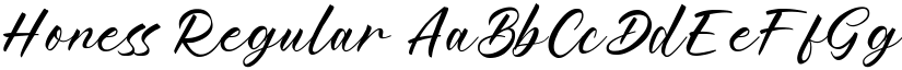 Honess Regular font