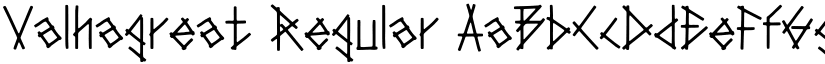 Valhagreat Regular font