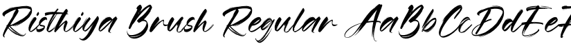 Risthiya Brush Regular font