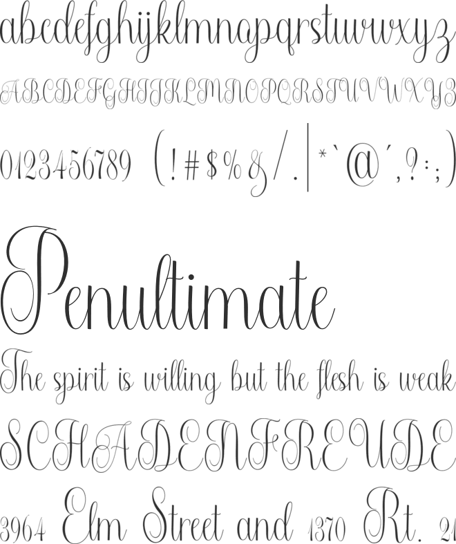 Merthiana font preview
