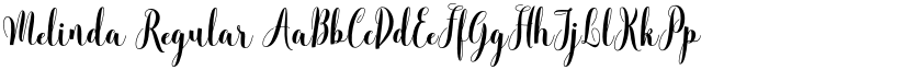 Melinda Regular font