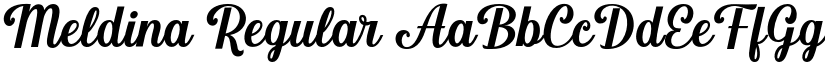 Meldina Regular font