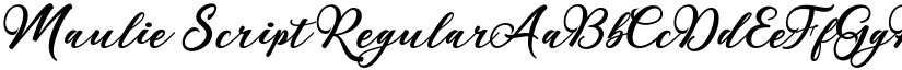 Maulie Script Regular font