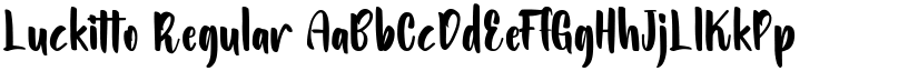 Luckitto Regular font