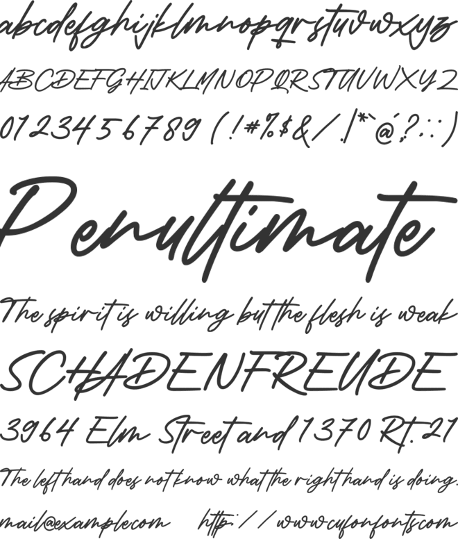 Neumartha font preview