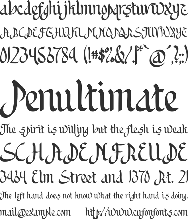 Khumairoh font preview