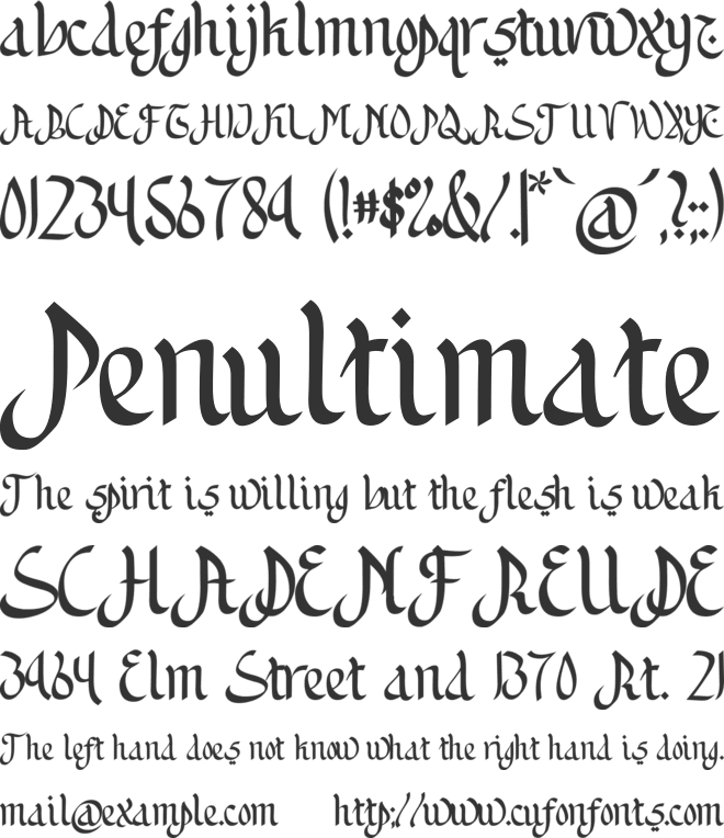 Khumairoh font preview