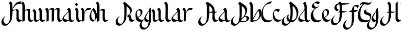 Khumairoh Regular font