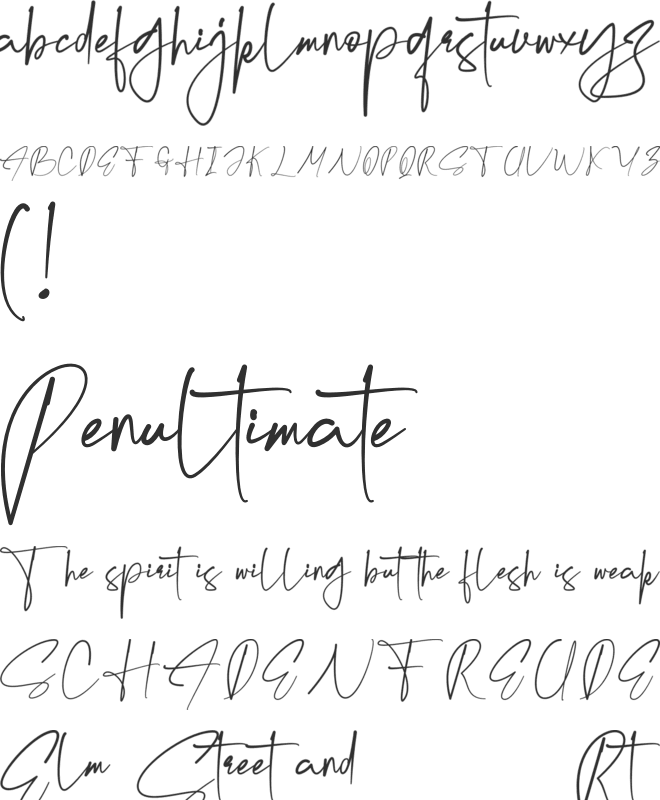 Krittany Signature Personal Use Only font preview