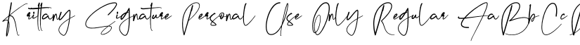 Krittany Signature Personal Use Only Regular font