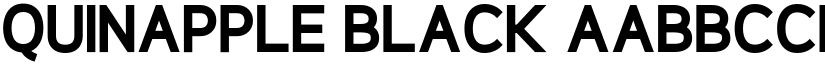 Quinapple Black font