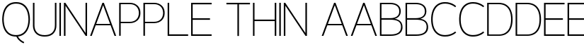 Quinapple Thin font