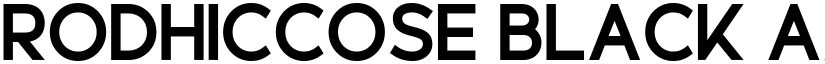 Rodhiccose Black font