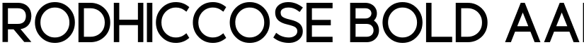Rodhiccose Bold font