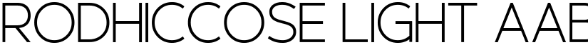 Rodhiccose Light font