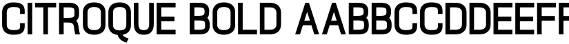 Citroque Bold font