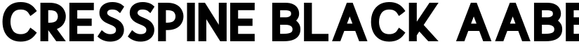 Cresspine Black font