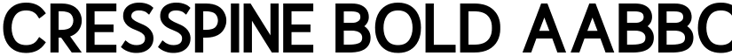 Cresspine Bold font