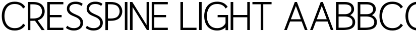 Cresspine Light font