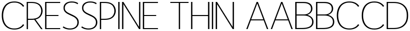 Cresspine Thin font