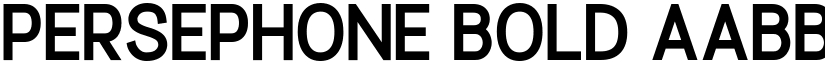 Persephone Bold font