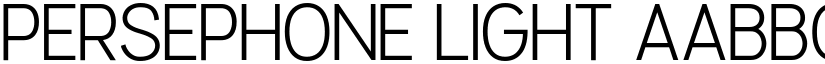 Persephone Light font