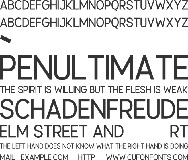 Persephone font preview