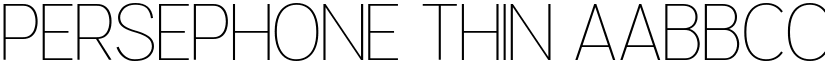 Persephone Thin font