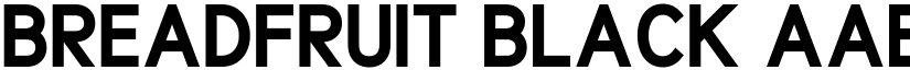 Breadfruit Black font