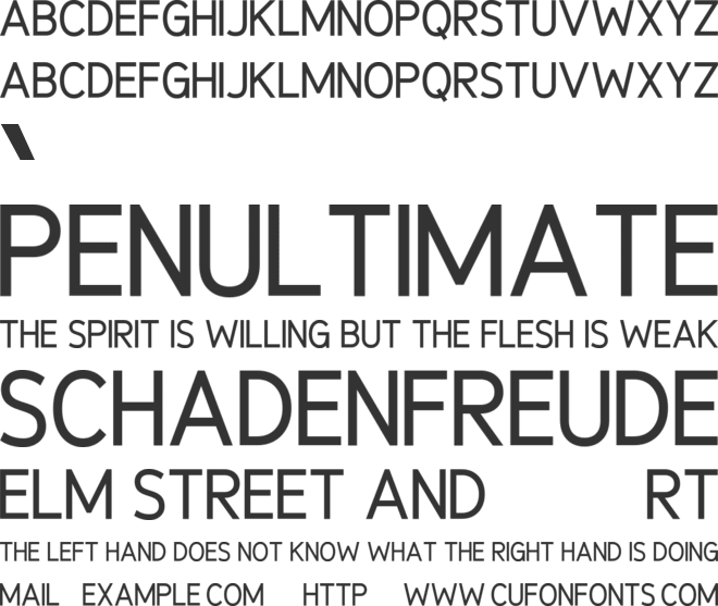Breadfruit font preview