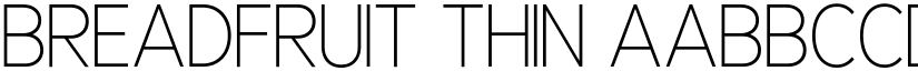 Breadfruit Thin font