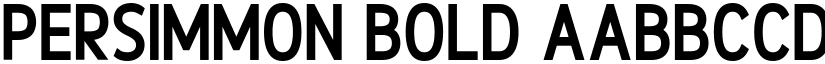 Persimmon Bold font