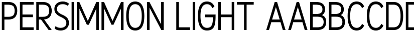 Persimmon Light font