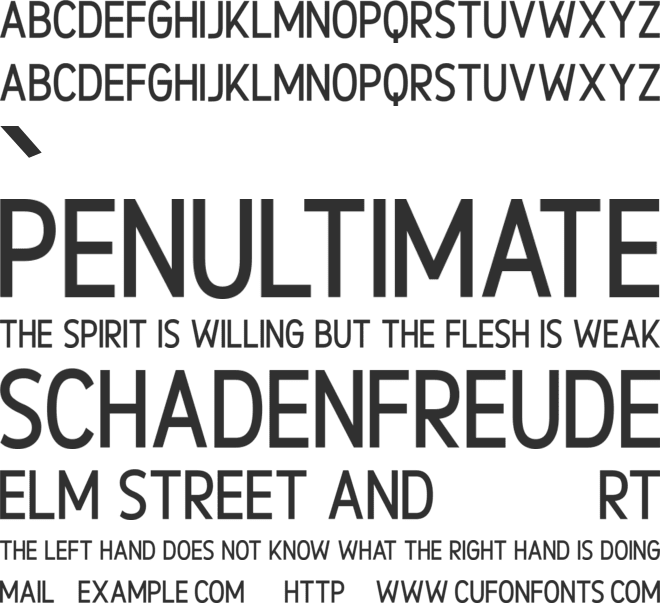 Persimmon font preview