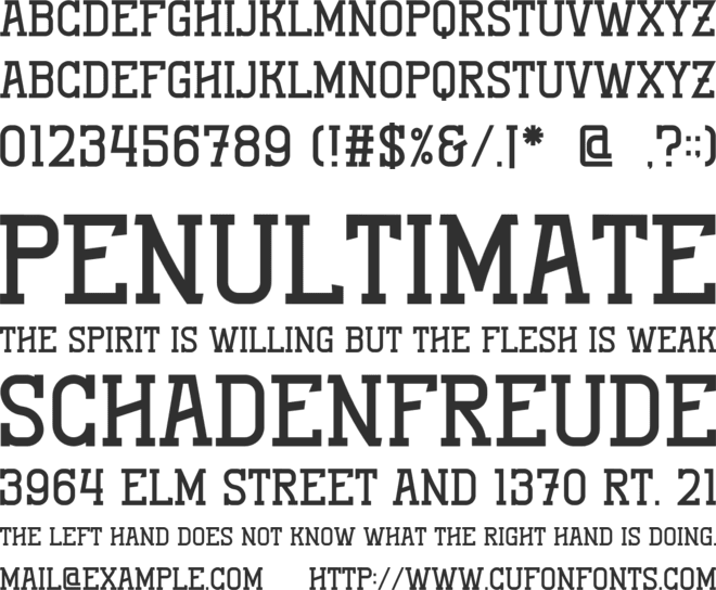 Vintage Oldest font preview