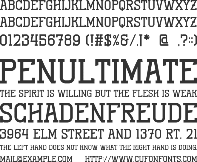 Vintage Oldest font preview