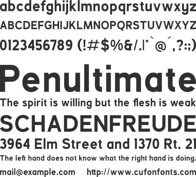 Mashetic font preview