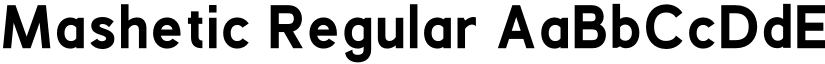 Mashetic Regular font