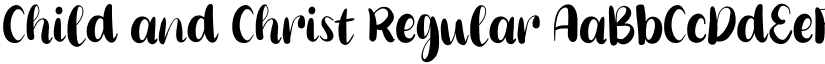 Child and Christ Regular font