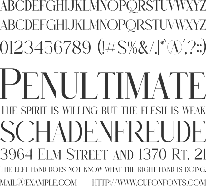 RUGHATO WACNER font preview