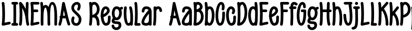LINEMAS Regular font