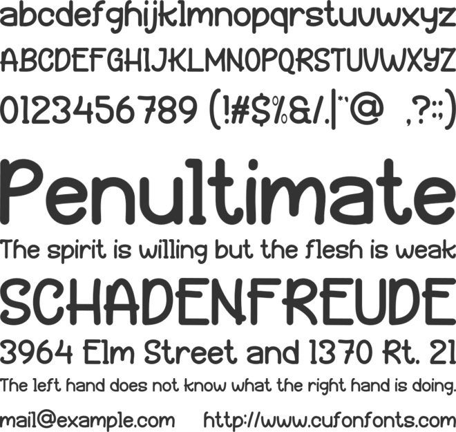 Holly Bale font preview