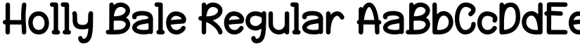 Holly Bale Regular font