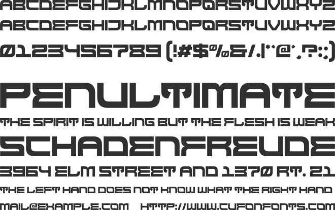 Stereotones font preview