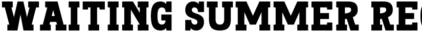 Waiting Summer Regular font