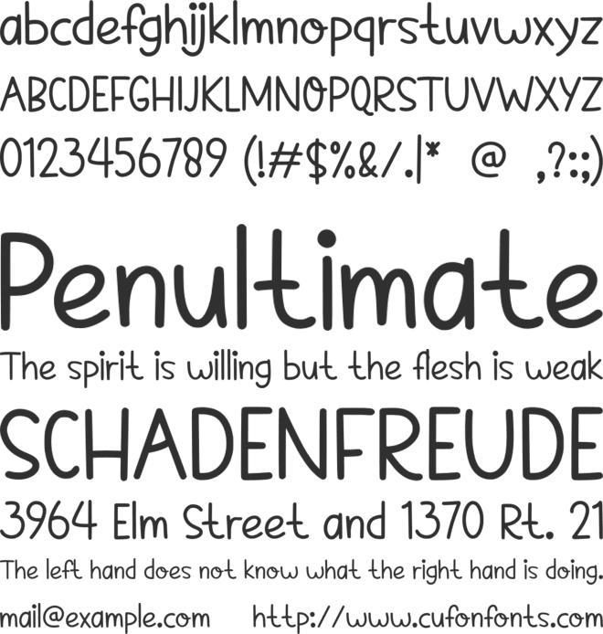Amour Stories font preview