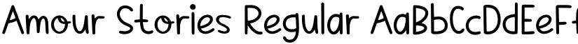 Amour Stories Regular font