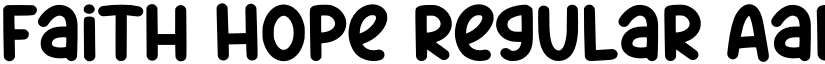 Faith Hope Regular font