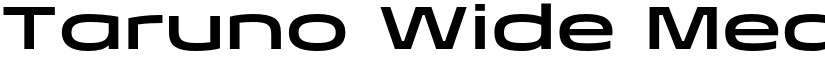 Taruno Wide Med Medium font