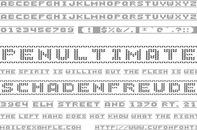 Jolly Sweater font preview